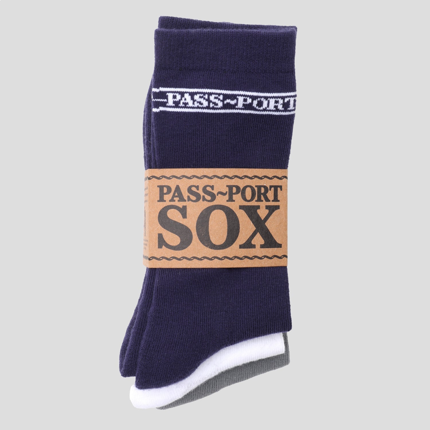 【FTC】PASS~PORT - Hi Sox ソックス 3-Pack Pass~Port Hi Sox 3-Pack - Navy / White / Grey – Pass~Port USA