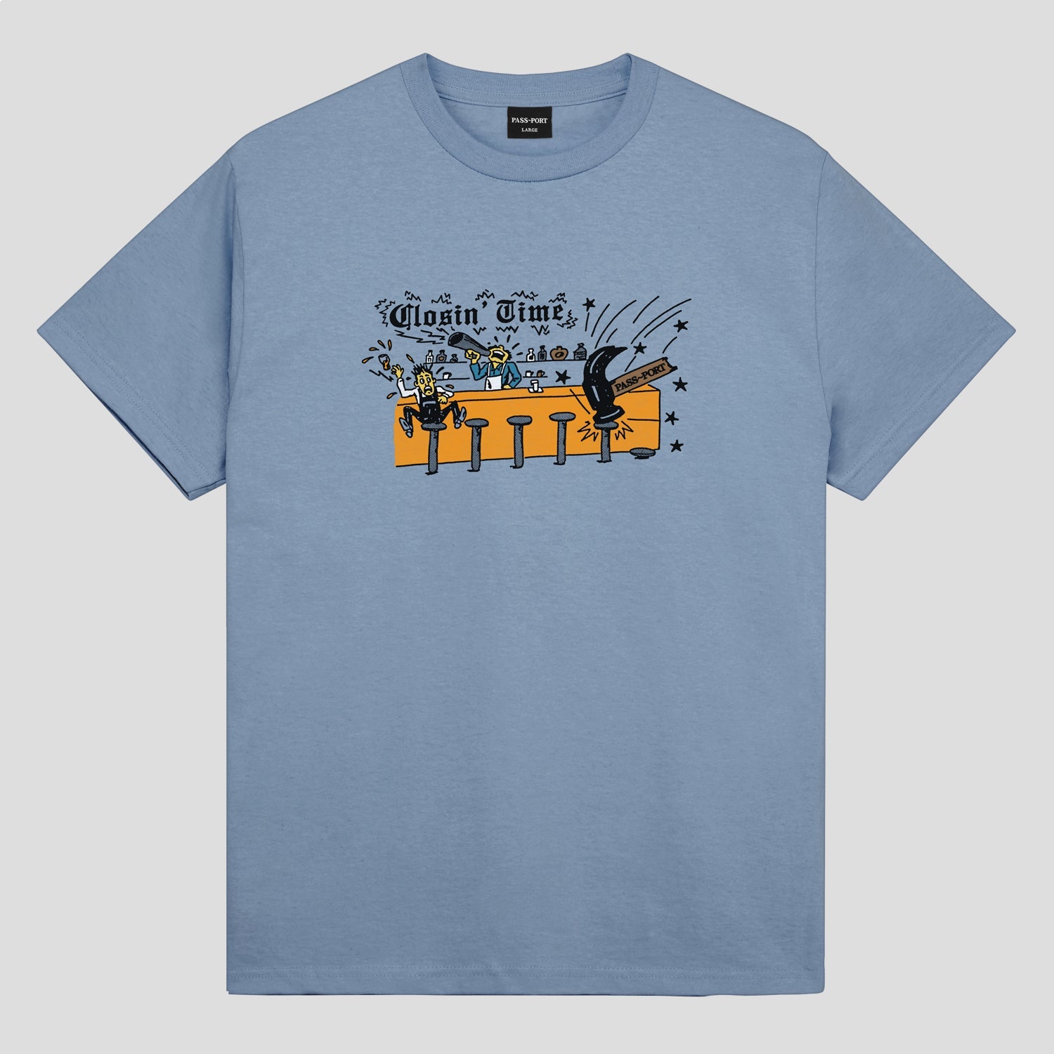 Pass~Port Closin' Time Tee - Washed Out Blue
