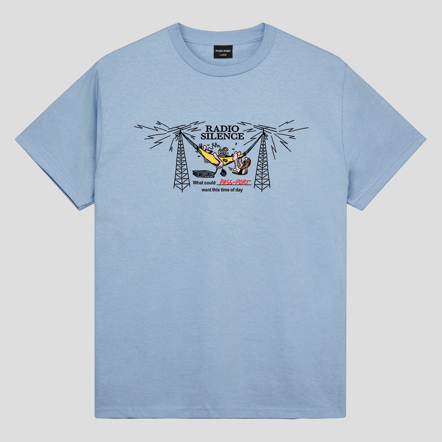Pass~Port Radio Silence Tee - Stonewash Blue