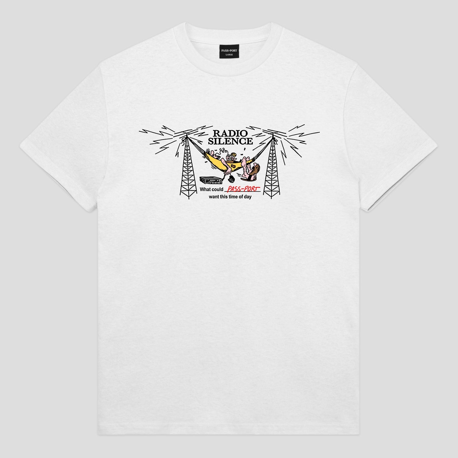 Pass~Port Radio Silence Tee - White