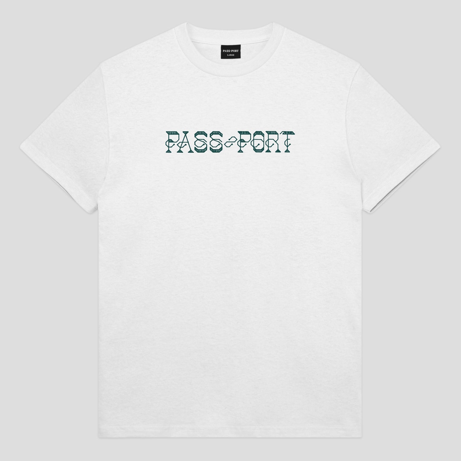 Pass~Port Needlework Tee - White