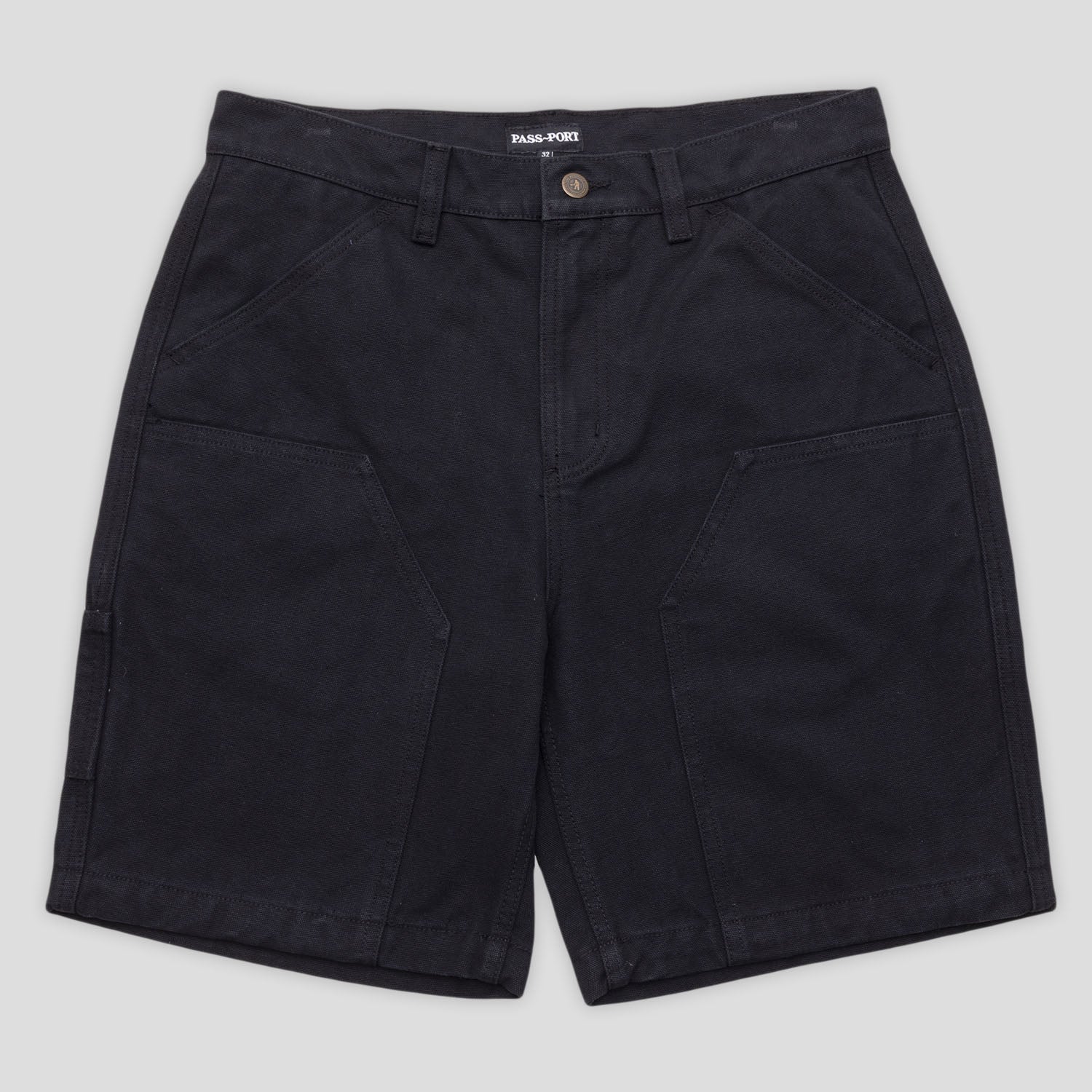Pass~Port Double Knee Diggers Club Short - Washed Black
