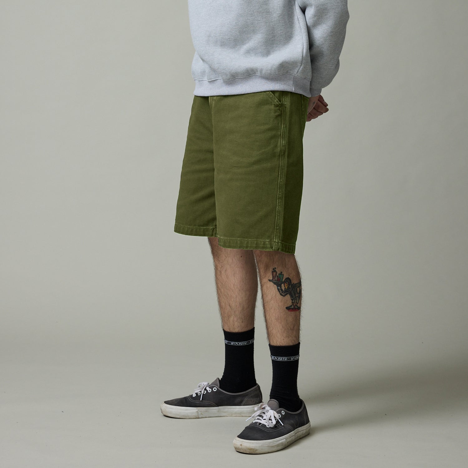 Pass~Port Workers Club Jean Short - Olive