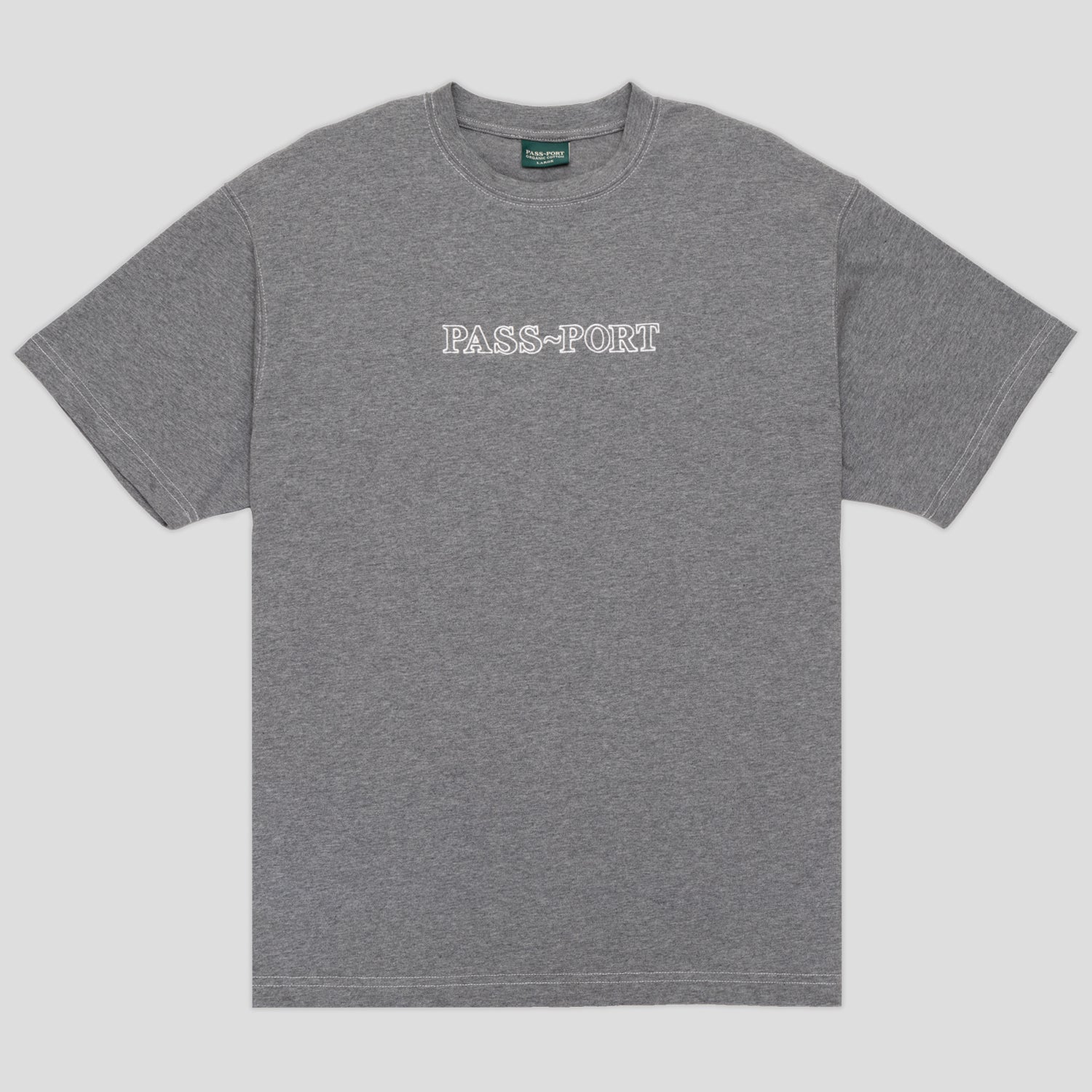 Pass~Port Official Organic Cotton Tee - Heather Grey
