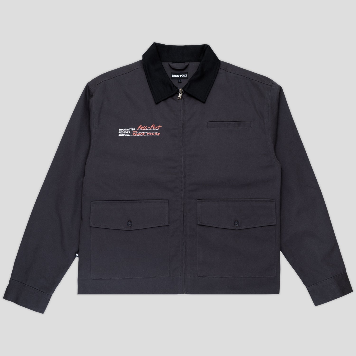 Pass~Port Radio Silence Workers Jacket - Charcoal
