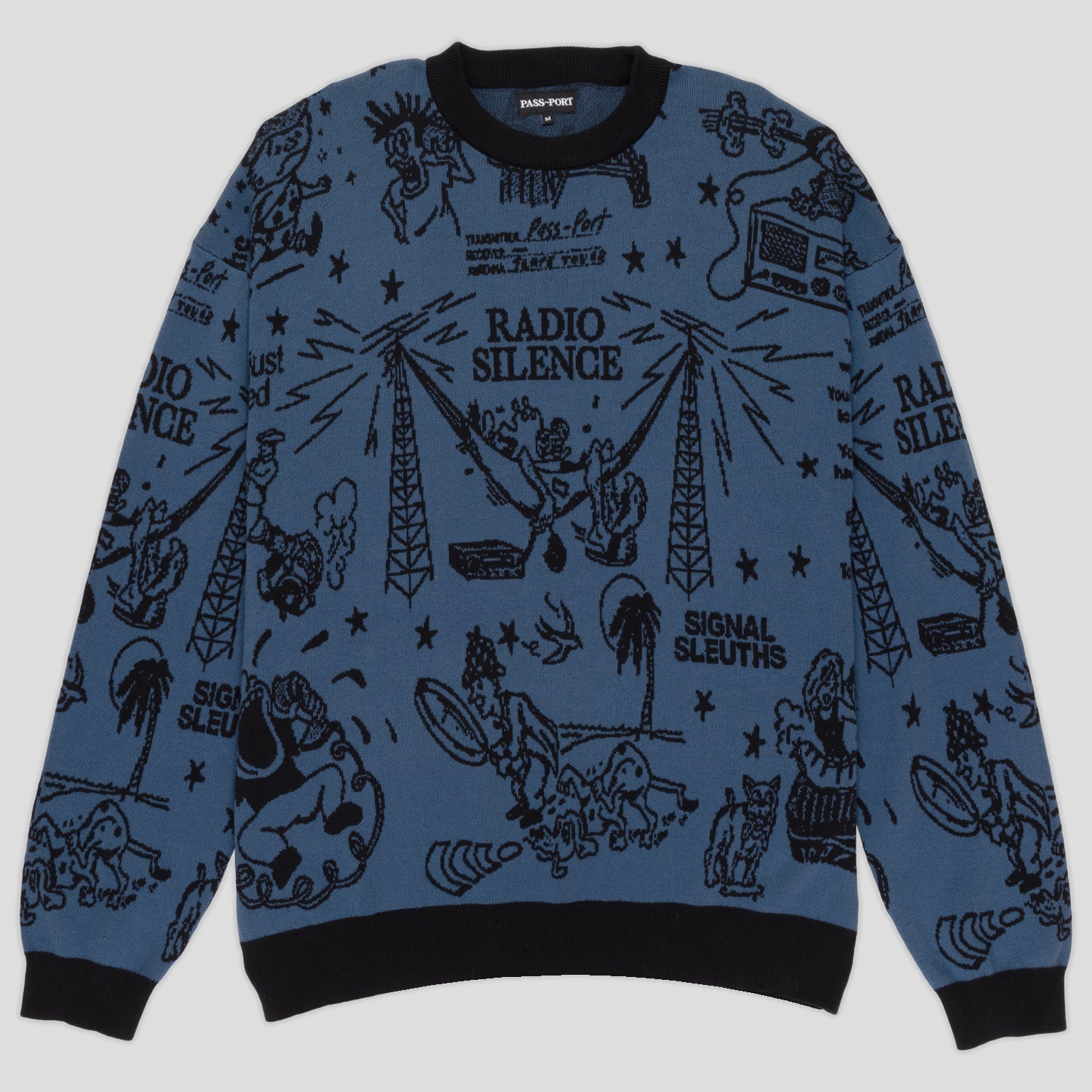 Pass~Port Eyeball Knit Sweater - Harbour Blue / Black – Pass~Port USA