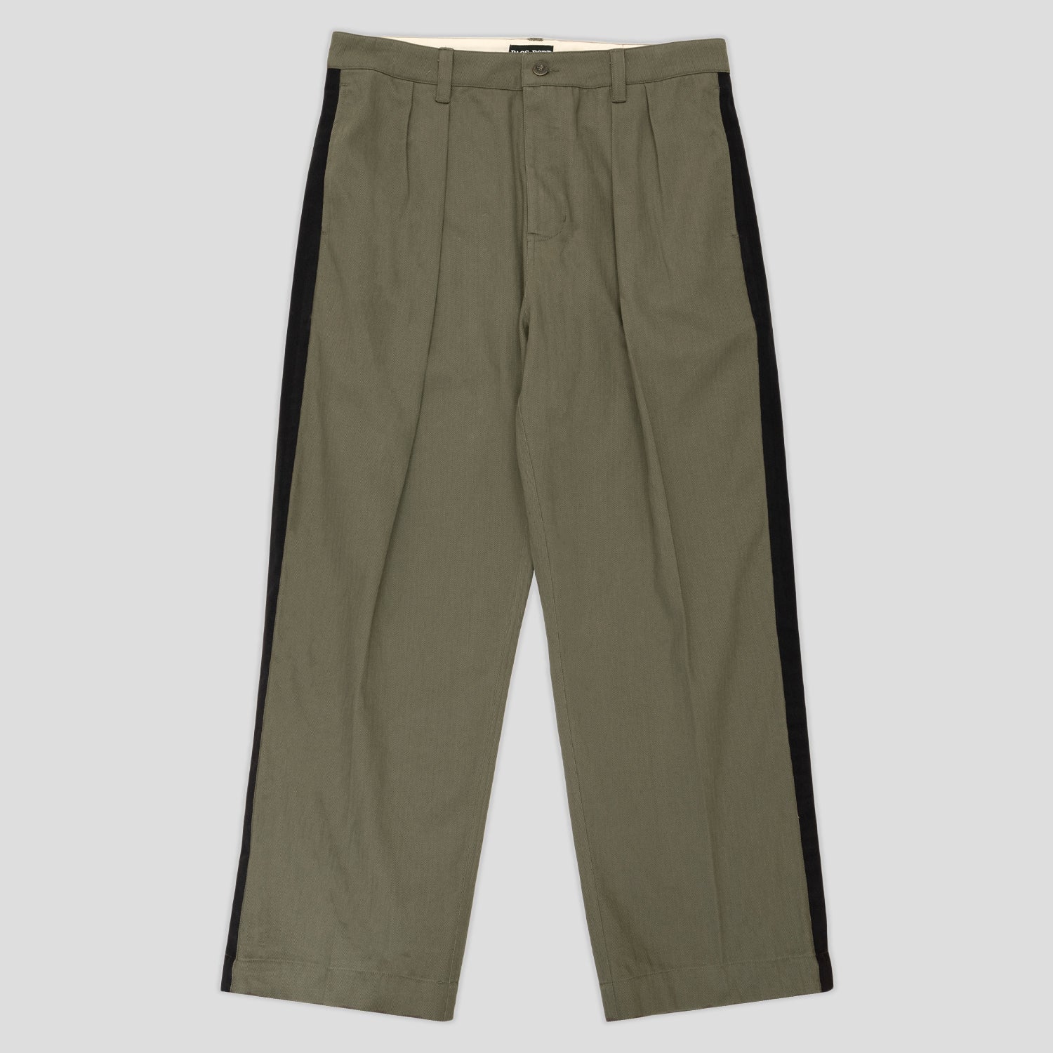 Pass~Port Herringbone Leagues Club Stripe Pant - Olive / Black