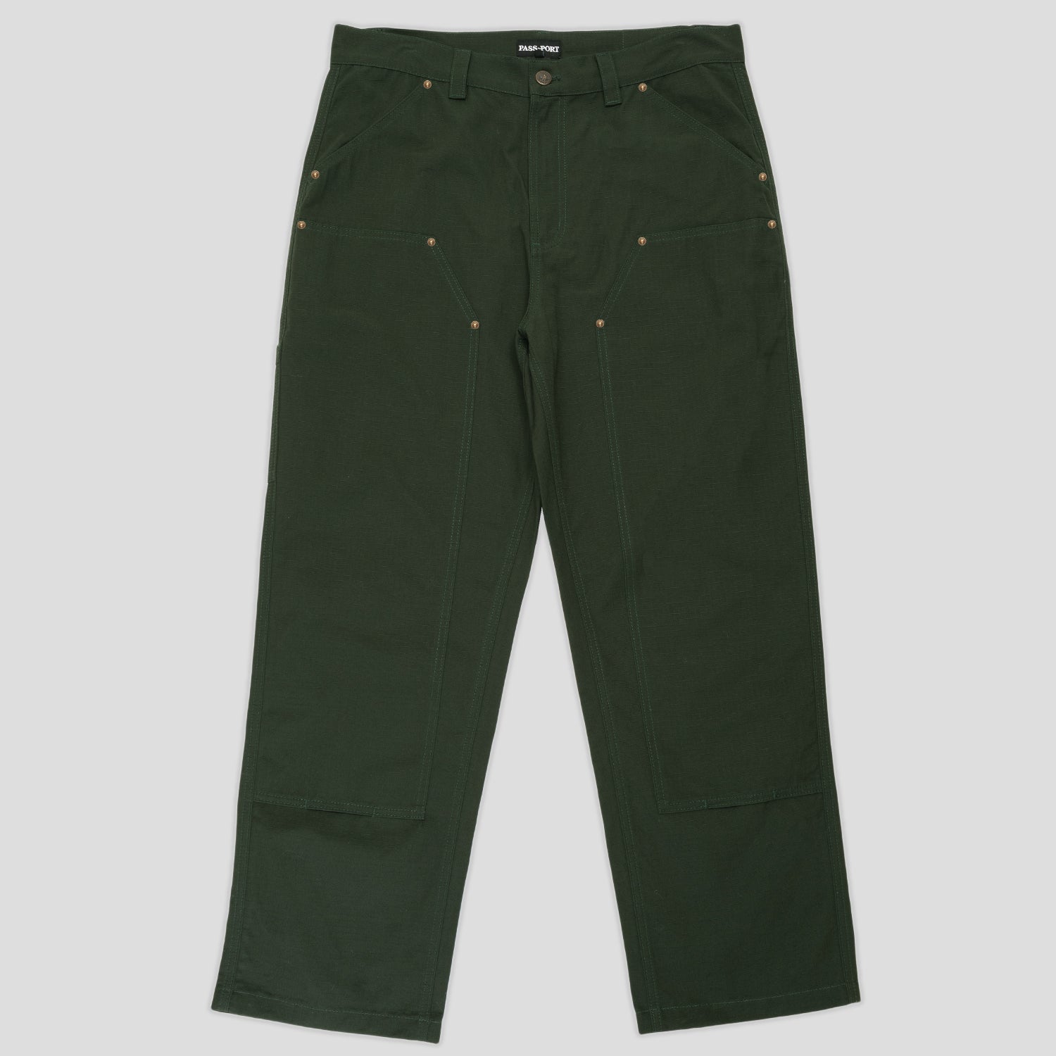 Pass~Port Ripstop Double Knee Diggers Club Pant - Dark Green
