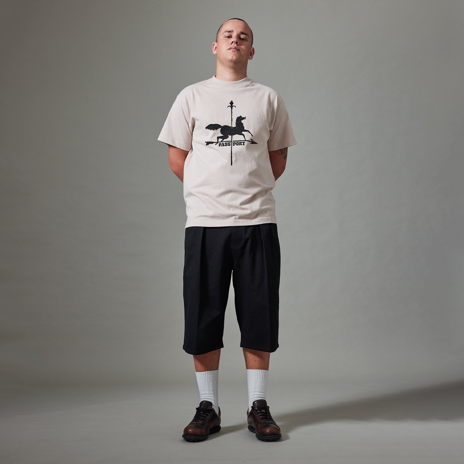 Pass~Port Herringbone Leagues Club Short - Black