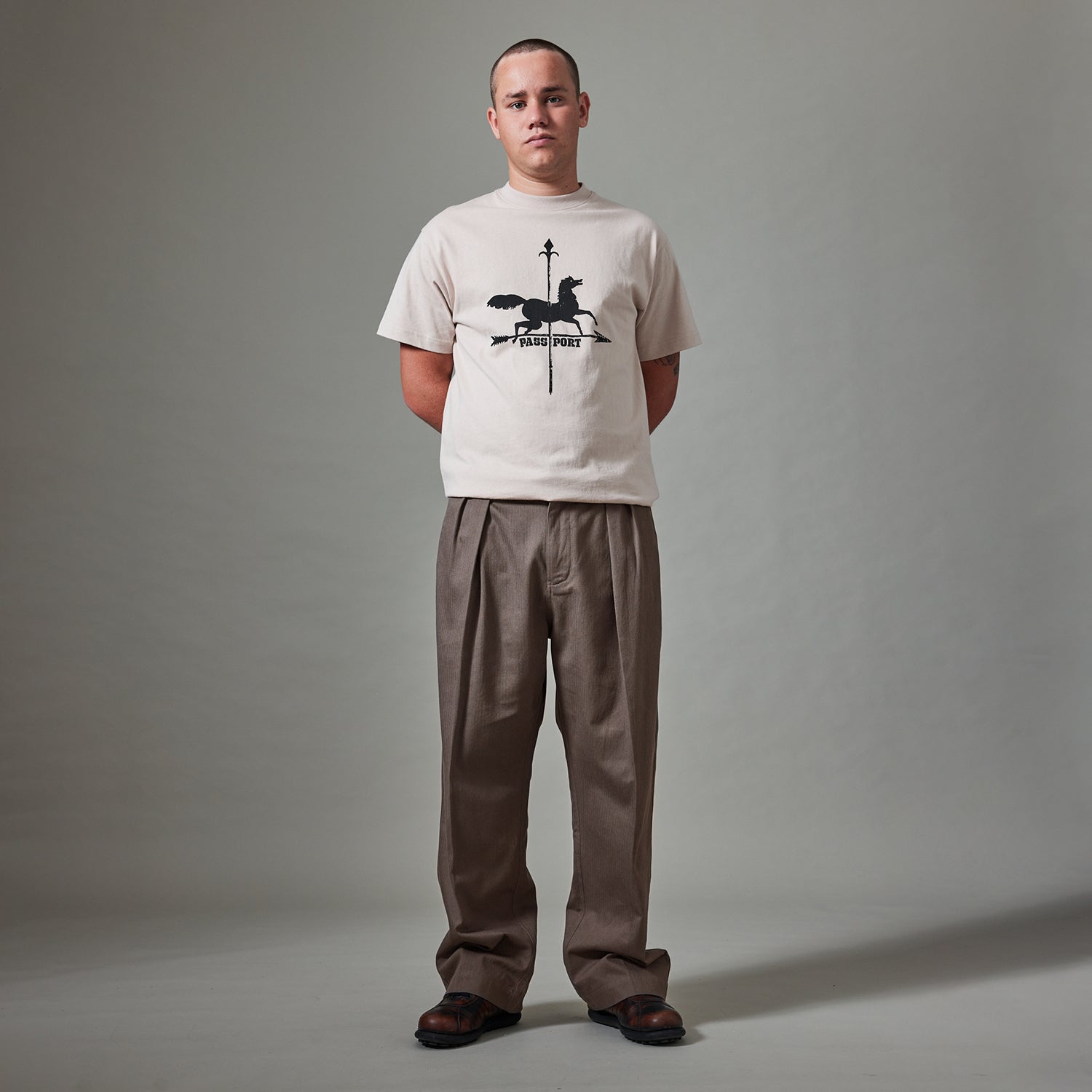 Pass~Port Herringbone Leagues Club Pant - Dusty Brown
