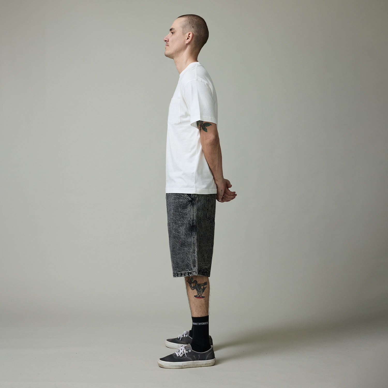 Pass~Port Workers Club Short - Grey Over-Dye