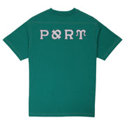 Pass~Port Letterhead Panel Tee - Bottle Green