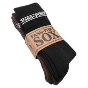 Pass~Port Hi Sox 3-Pack - Black / Forest Green / Brown