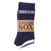 Pass~Port Hi Sox 3-Pack - Navy / White / Grey