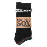 Pass~Port Sox 3-Pack - Black / Forest Green / Brown