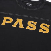 Pass~Port Letterhead Panel Tee - Washed Black