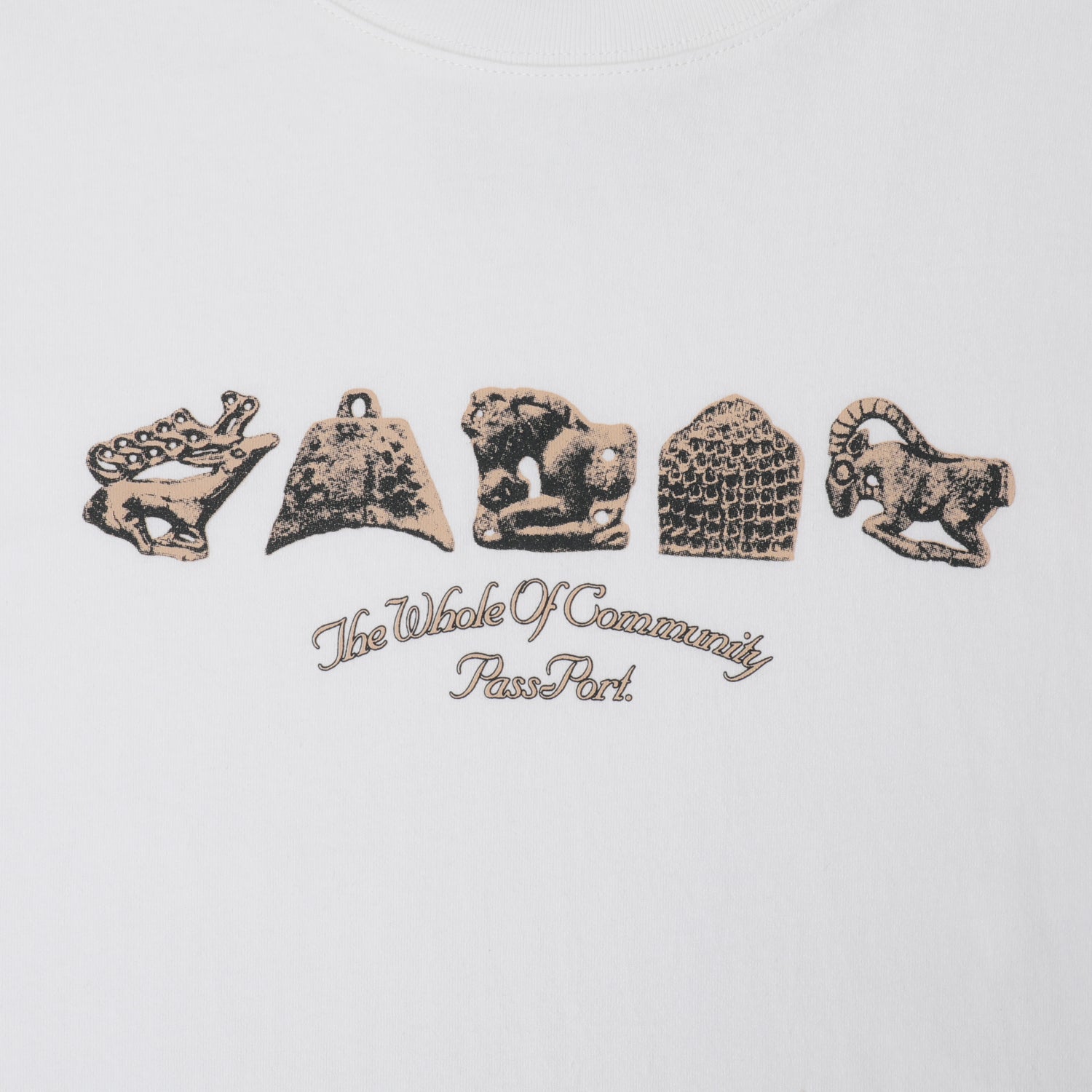 Pass~Port Bronzed Age Tee - White