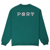 Pass~Port Letterhead Panel Sweater - Teal