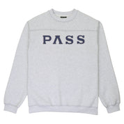 Pass~Port Letterhead Panel Sweater - White Marle