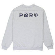 Pass~Port Letterhead Panel Sweater - White Marle
