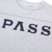 Pass~Port Letterhead Panel Sweater - White Marle