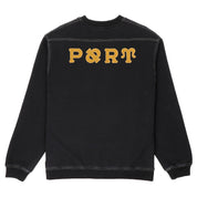 Pass~Port Letterhead Panel Sweater - Washed Black
