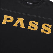 Pass~Port Letterhead Panel Sweater - Washed Black
