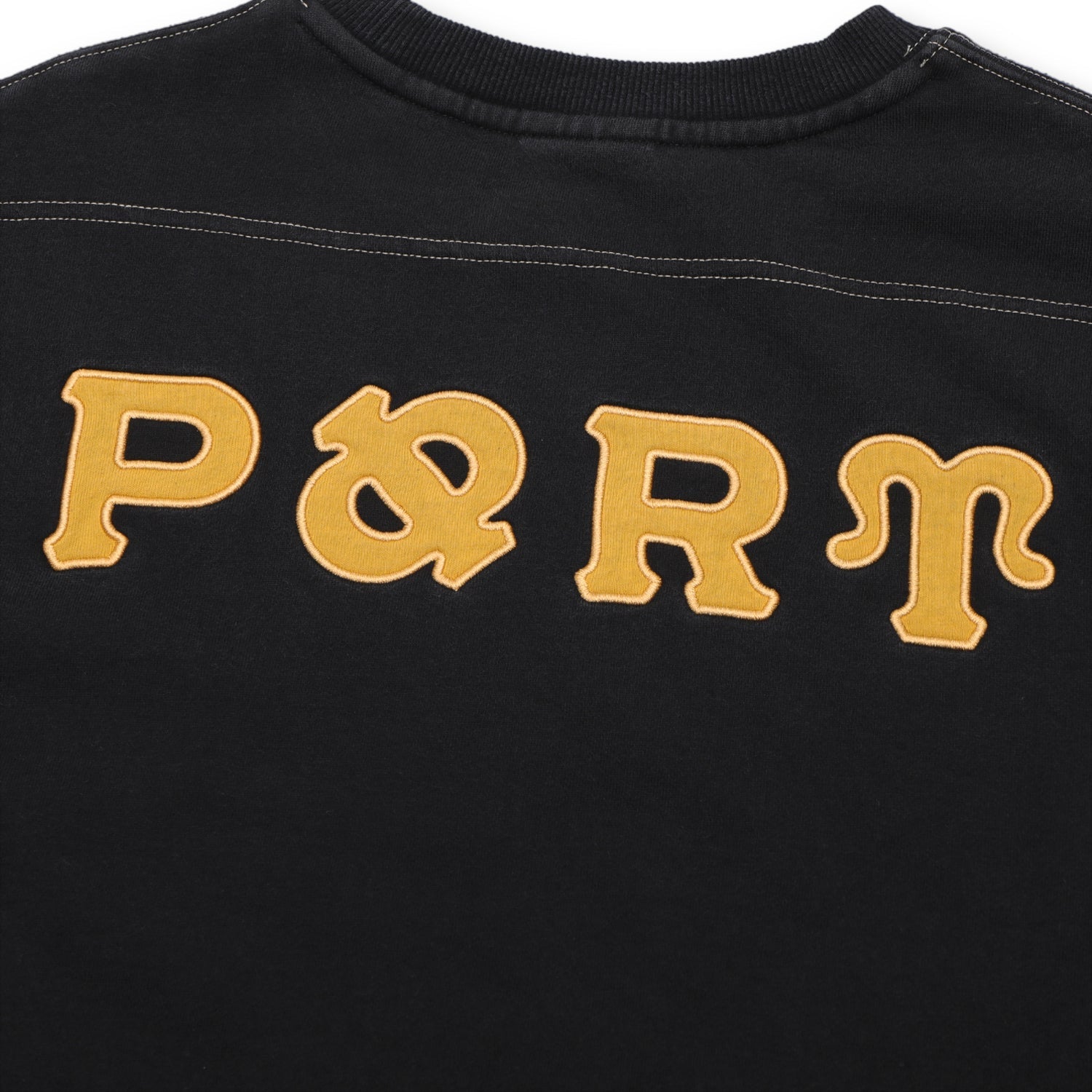 Pass~Port Letterhead Panel Sweater - Washed Black