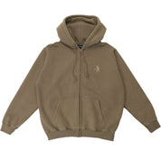 Pass~Port Solid Workers Zip Hood - Khaki