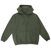 Pass~Port Solid Workers Zip Hood - Dark Elm