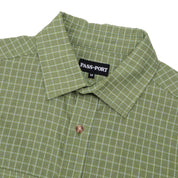 Pass~Port Workers Check Short Sleeve Shirt - Sage
