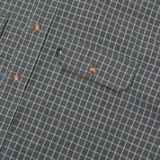 Pass~Port Workers Check Long Sleeve Shirt - Grey