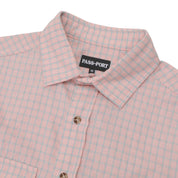 Pass~Port Workers Check Long Sleeve Shirt - Light Pink