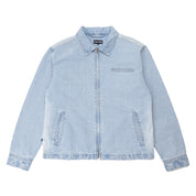 Pass~Port Faded Wash Workers Jacket - Light Indigo