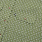 Pass~Port Workers Check Long Sleeve Shirt - Sage
