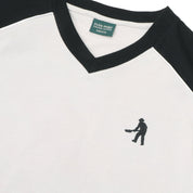 Pass~Port Workers Stripe Organic Jersey - Bone / Black