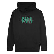 Pass~Port Official Stacked Applique Hood - Black