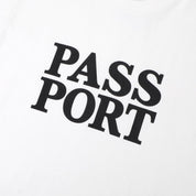 Pass~Port Official Stacked Tee - White