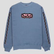 Pass~Port Pattoned Sweater - Washed out Blue