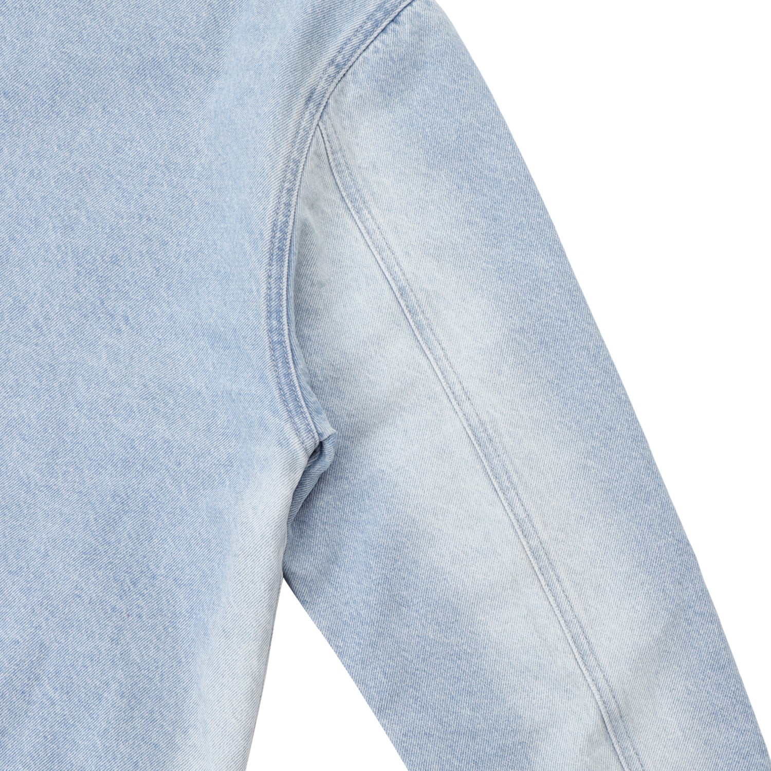 Pass~Port Faded Wash Workers Jacket - Light Indigo