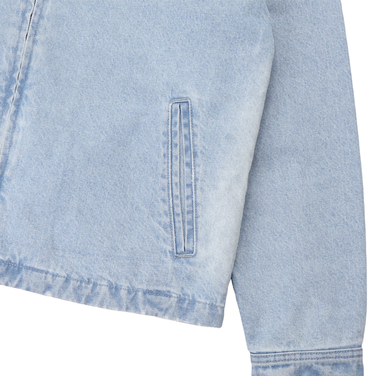 Pass~Port Faded Wash Workers Jacket - Light Indigo
