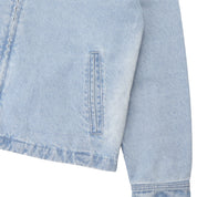 Pass~Port Faded Wash Workers Jacket - Light Indigo