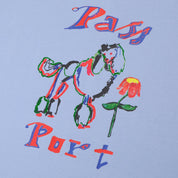 Pass~Port Poodle Organic Tee - Powder Blue