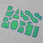 Pass~Port Rough Neg Tee - Heather Grey