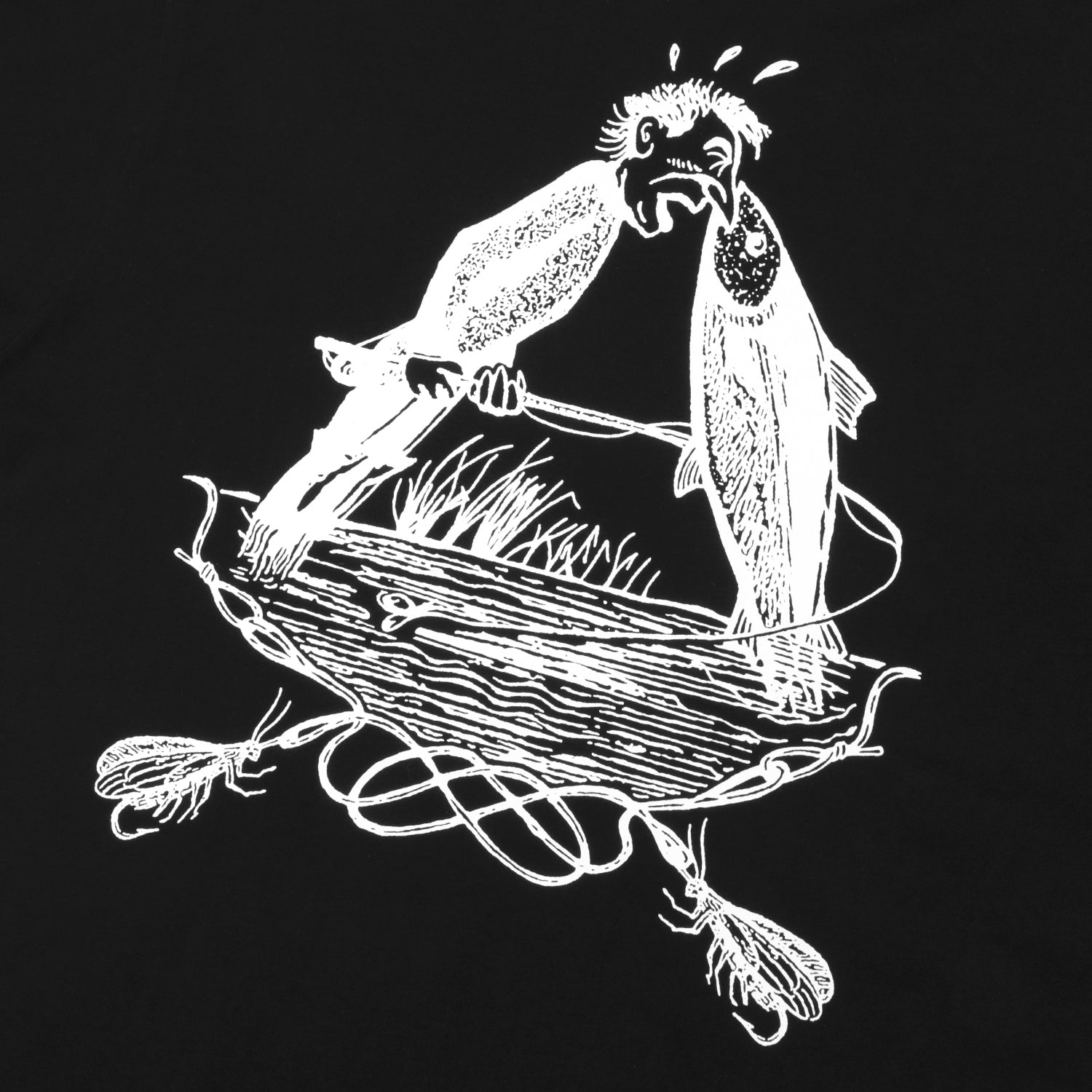 Pass~Port Hook & Line Tee - Black