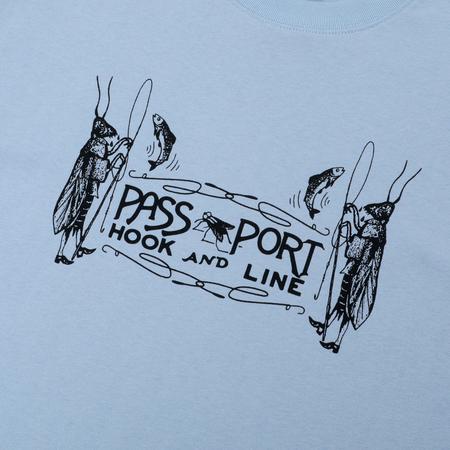 Pass~Port Hook & Line Tee - Stonewash Blue