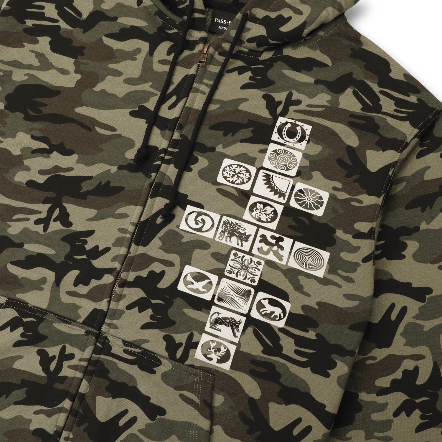 Pass~Port Kollassi Zip Hoodie - Woodland Camo