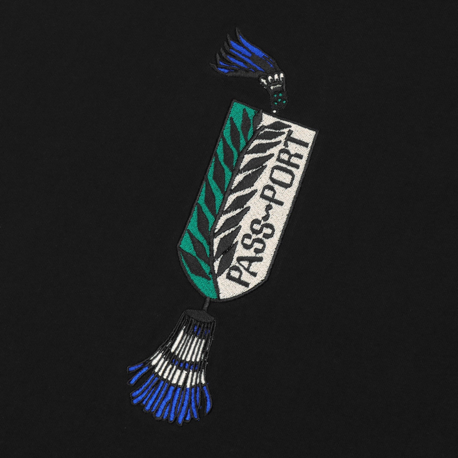 Pass~Port Tassle Tee - Black