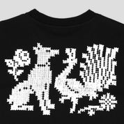 Pass~Port Needlework Tee - Black