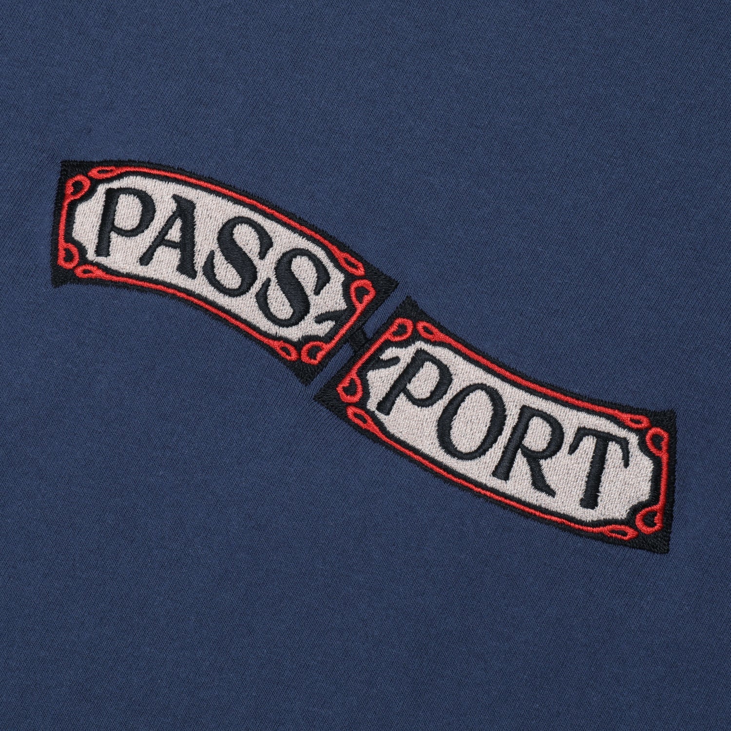 Pass~Port Red Flag Tee - Harbour Blue